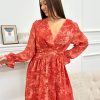 Robe courte Flavie Rouge | Juste Elles Robe Courte Flavie Rouge