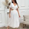 Robe longue Claire Ecru | Juste Elles Robe Longue Claire Ecru