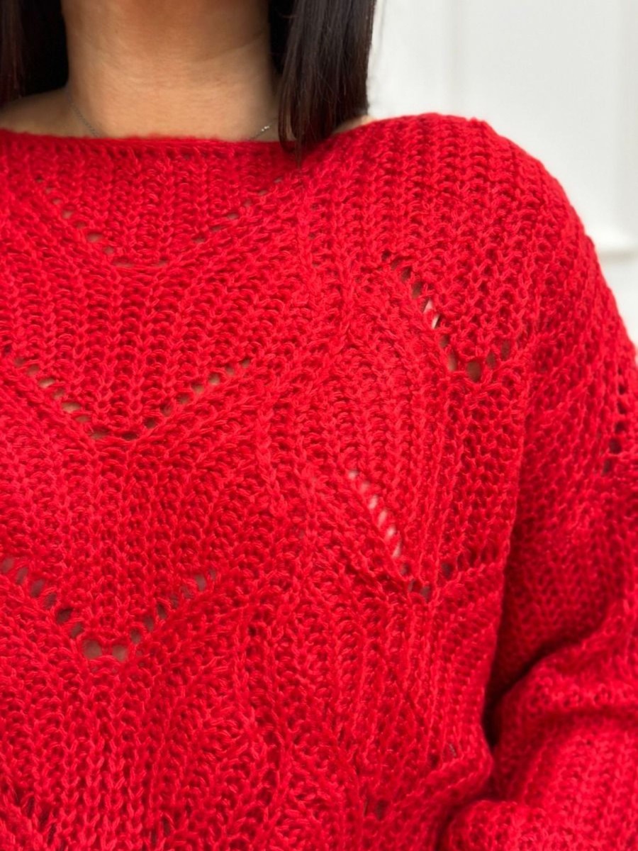 Pull Vera Rouge | Juste Elles Pull Vera Rouge | Juste Elles