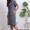 Robe courte Gaëlle Gris | Juste Elles Robe Courte Gaelle Gris