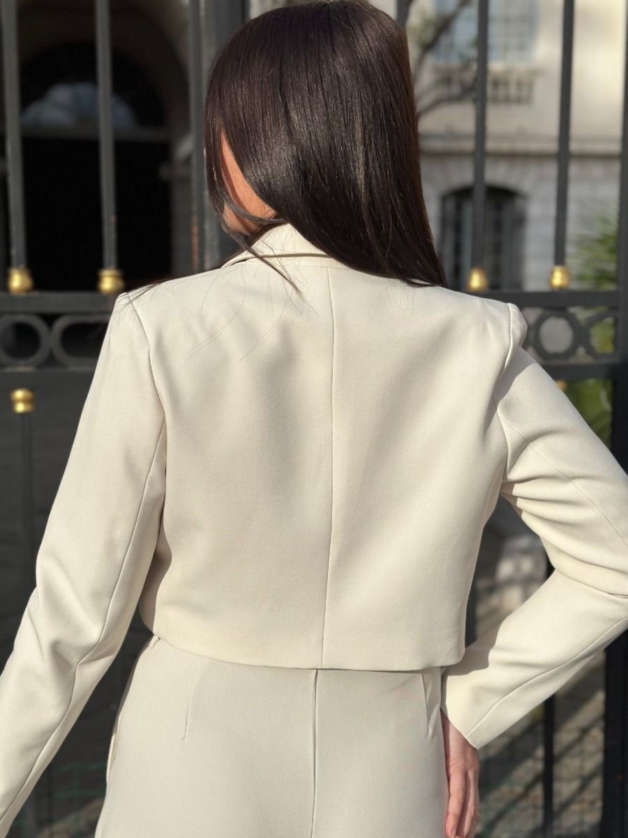 Blazer Amandine Ecru | Juste Elles Blazer Amandine Ecru