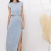 Robe longue Sihane Bleu | Juste Elles Robe Longue Sihane Bleu