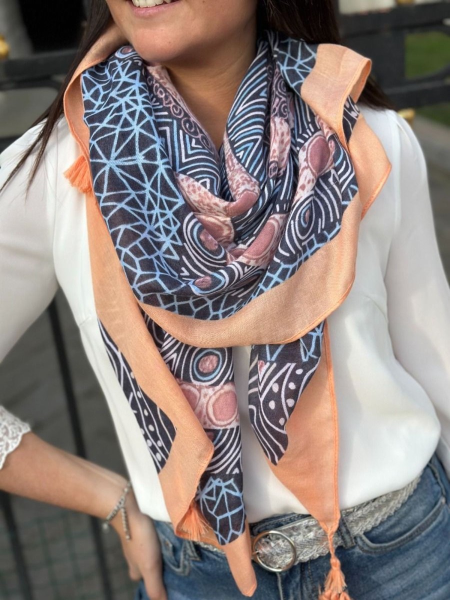 Foulard Amira Marine | Juste Elles Foulard Amira Marine