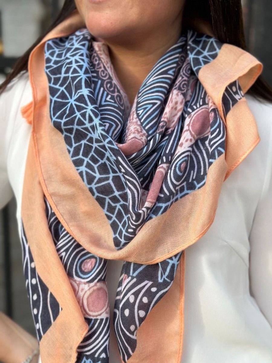 Foulard Amira Marine | Juste Elles Foulard Amira Marine