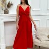 Robe longue Maéva Rouge | Juste Elles Robe Longue Maeva Rouge