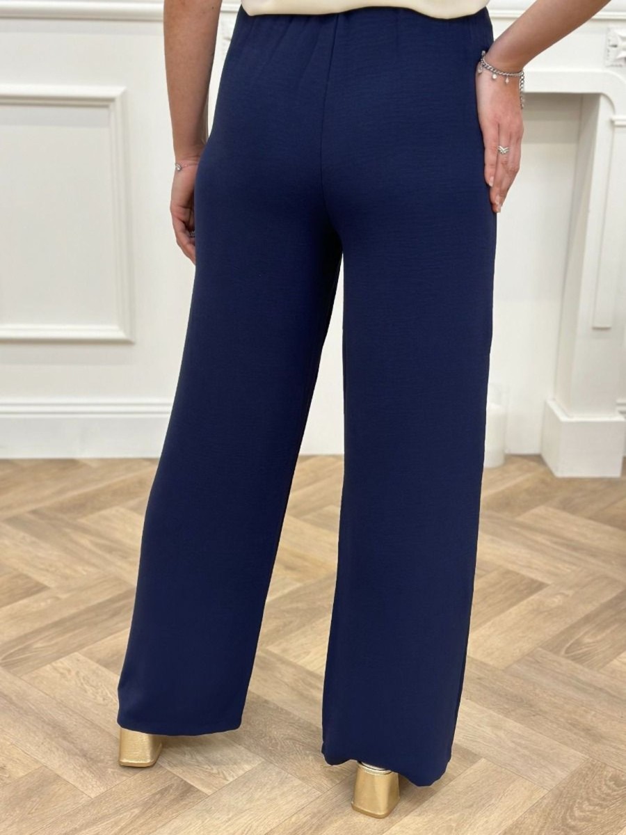 Pantalon Raphaëlle Marine | Juste Elles Pantalon Raphaelle Marine