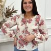 Blouse Giovanna Rouge | Juste Elles Blouse Giovanna Rouge