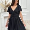 Robe courte Ingrid Noir | Juste Elles Robe Courte Ingrid Noir