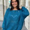 Pull Véra Bleu canard | Juste Elles Pull Vera Bleu Canard