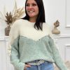 Pull Maelia Vert | Juste Elles Pull Maelia Vert