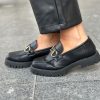 Mocassins Amandine Noir | Juste Elles Mocassins Amandine Noir