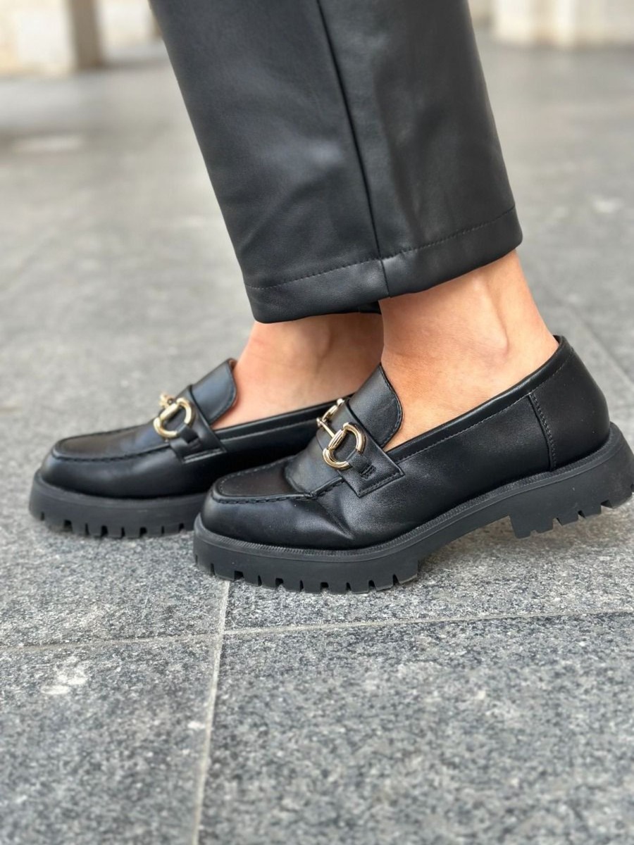 Mocassins Amandine Noir | Juste Elles Mocassins Amandine Noir