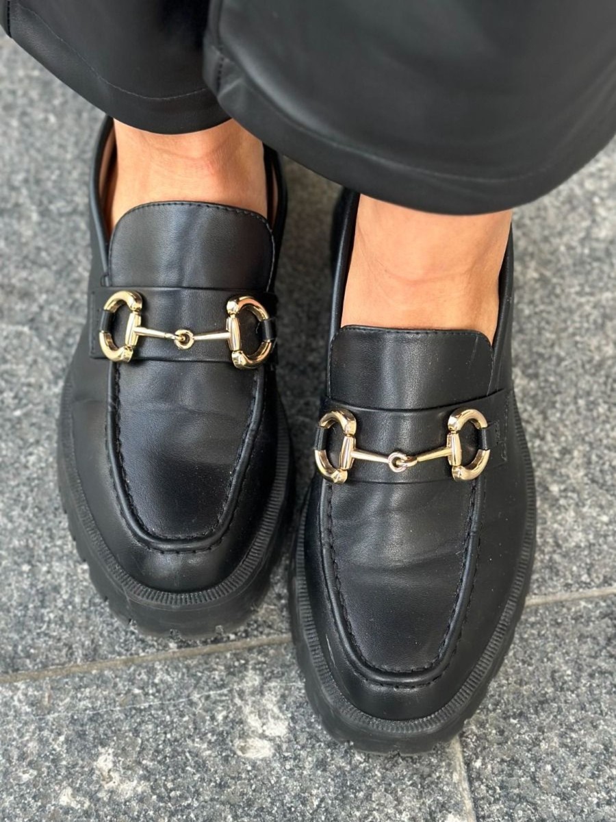 Mocassins Amandine Noir | Juste Elles Mocassins Amandine Noir