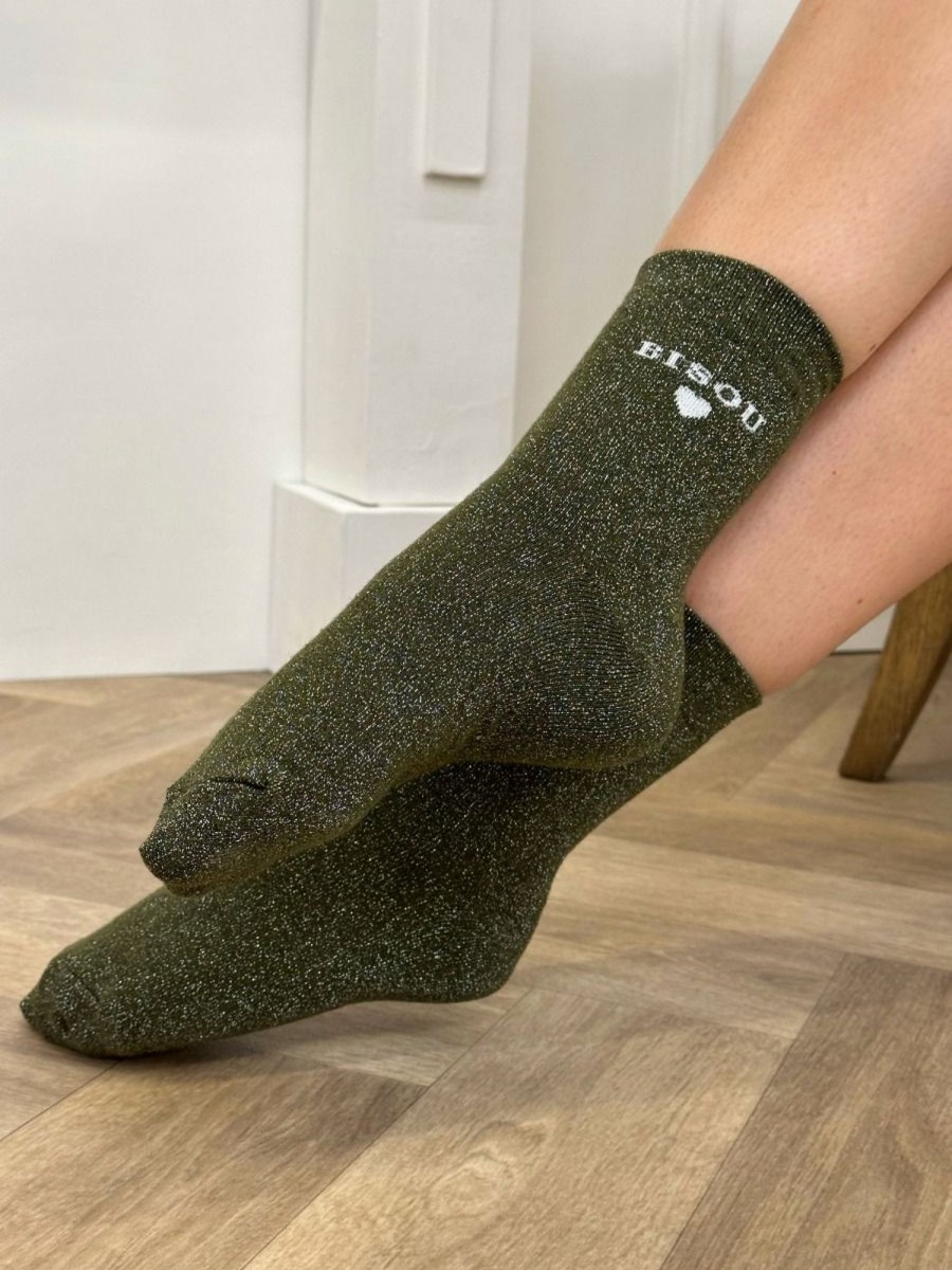 Chaussettes Bisou Kaki Chaussettes Bisou Kaki