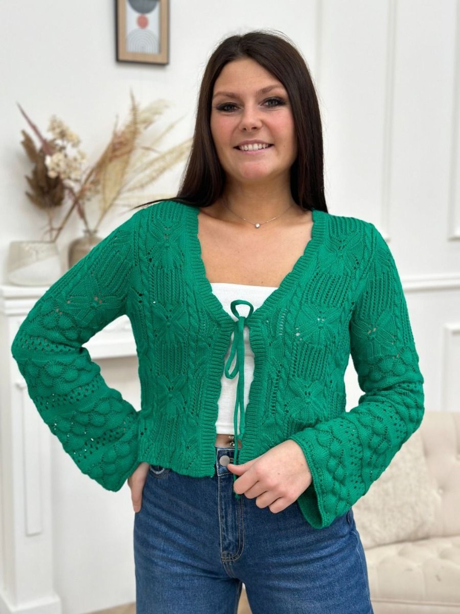 Gilet Doriane Vert | Juste Elles Gilet Doriane Vert