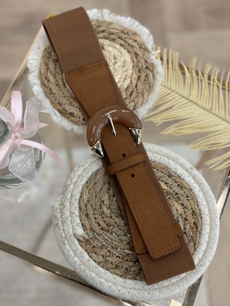 Ceinture Weronika Camel foncé | Juste Elles Ceinture Weronika Camel Fonce