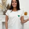 Top Reina Blanc/Vert | Juste Elles Top Reina Blanc/Vert